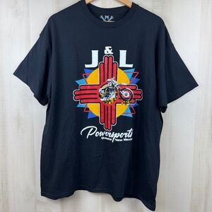 MC Shop Tees J&L Powersports Men’s Short Sleeve Black Motorcycle T-Shirt XL